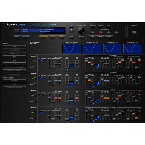 Roland Cloud Cloud Jv 1080 Software Synthesizer Download Musician S Friend