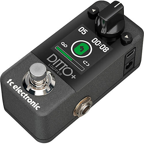 TC Electronic Ditto+ Looper Effects Pedal Black | Musician's Friend