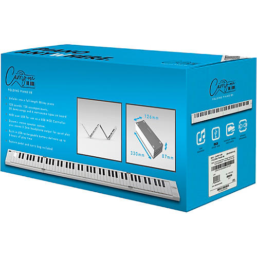 CARRY ON CARRY ON PIANO 88 TOUCH WHITE - piano 88 touches pliable