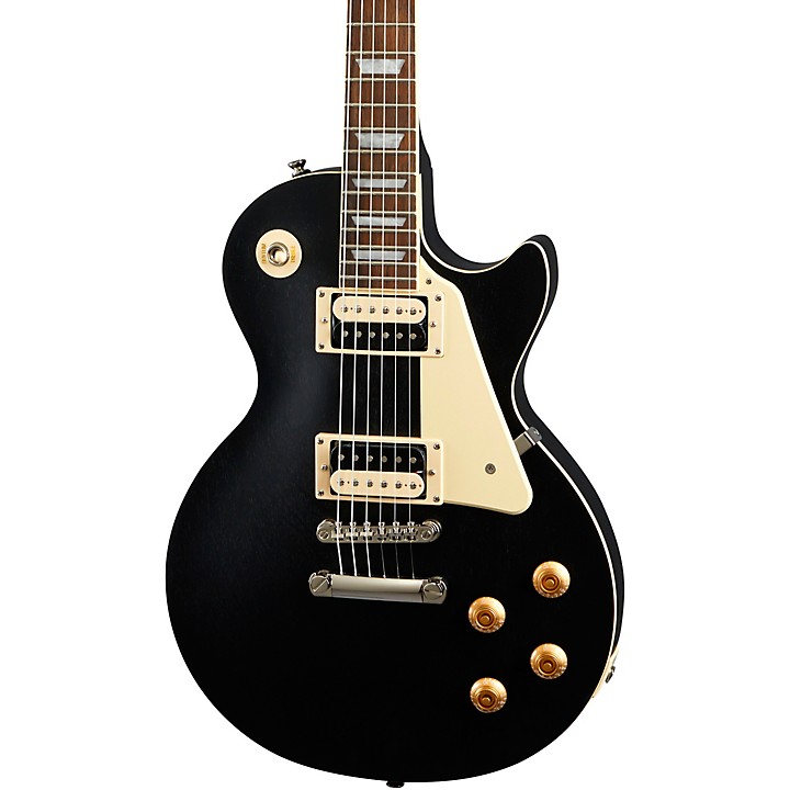 L79036005002108 - Open-Box Epiphone Les Paul Traditional Pro IV Limited-Edition Electric Guitar Worn Ebony