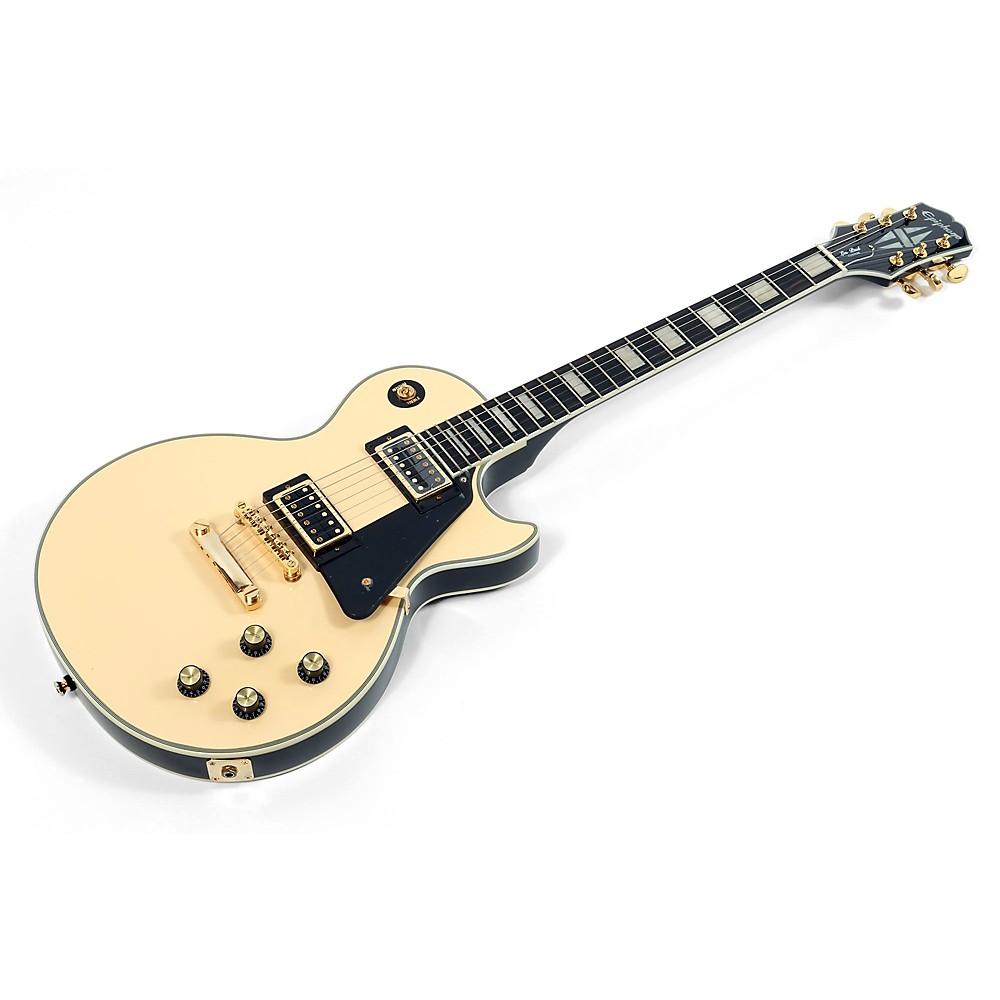 Epiphone Les Paul Custom Blackback Guitar - Antique Ivory