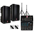Harbinger L802 Mixer Package with VARI V2300 Series Speakers, Stands and Cables 15
