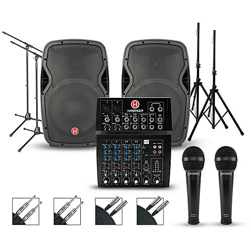Harbinger L802 Mixer with Harbinger VARI PA Package 12