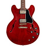 L80263000001000 - Gibson Custom Murphy Lab 1961 ES-335 Reissue Heavy Semi-Hollow Electric Guitar Cherry Aged