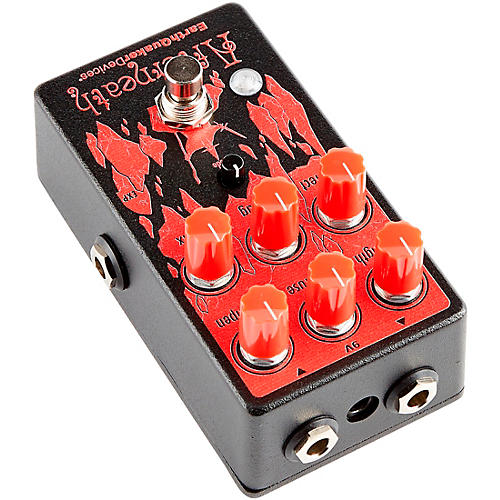 EarthQuaker Devices Afterneath V3 Reverb Effects Pedal Red
