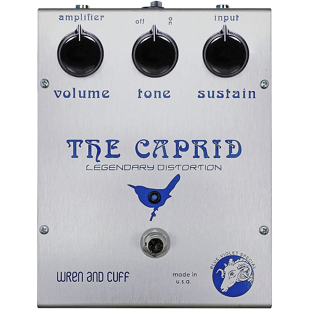 Wren And Cuff Caprid Special Distortion Effects Pedal Blue And Violet