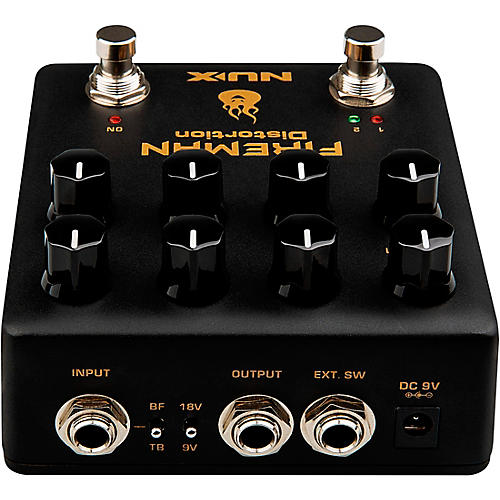 NUX Fireman Dual Distortion Effects Pedal Black | Musician's