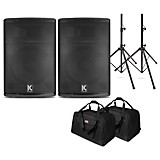L95411000001000 - Kustom KPX Passive Speaker Package With Stands and Tote Bags 12 Mains