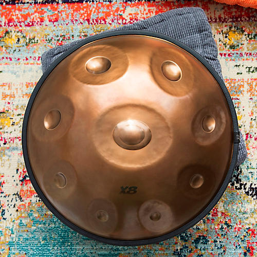 X8 Drums Genesis Handpan D Kurd With Bag and Stand