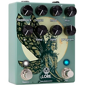 Walrus Audio Lore Reverse Soundscape Generator Delay/Reverb/Pitch/Modulation Effects Pedal Green