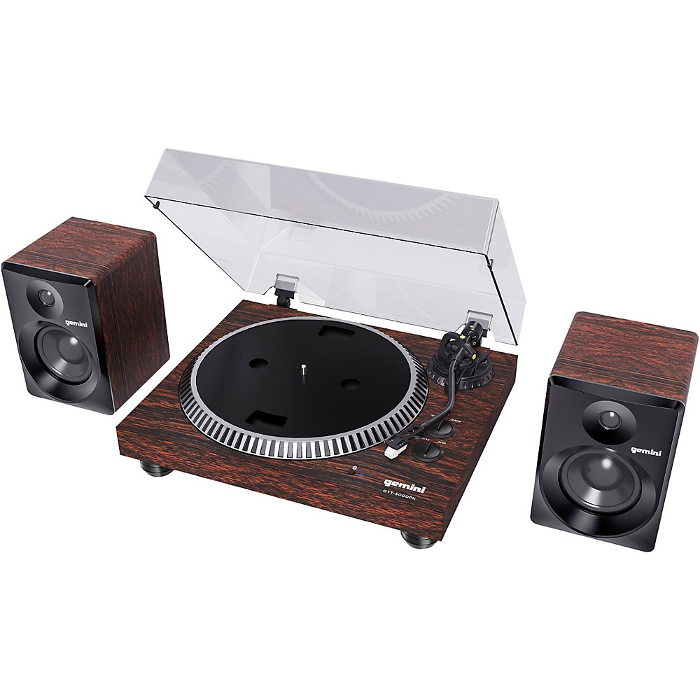 Gemini GTT-5000 Modern Classic Belt Drive USB Turntable W/Speakers