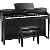 L96270000001000 - Roland HP702 Digital Upright Piano With Bench Charcoal Black