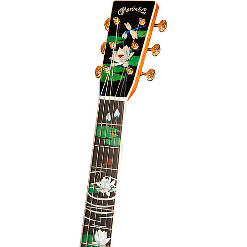 Martin Limited-Edition D-45 Harvey Leach Lotus Flower Acoustic