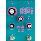 L97628000001000 - Dreadbox Raindrops 1000ms Modulated Pitch Shifting Lush Stereo Reverberated Delay Effects Pedal Teal