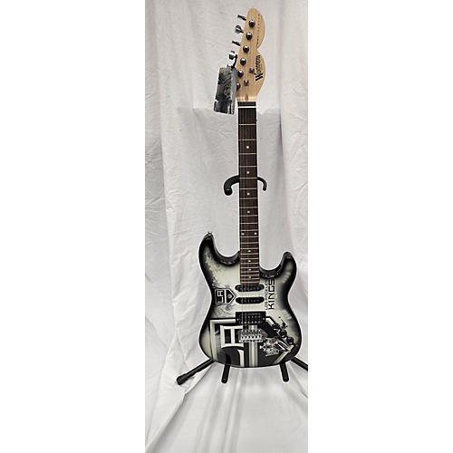 Woodrow Guitars LA KINGS Solid Body Electric Guitar Custom Graphic
