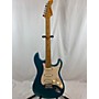 Used Fernandes LATE 90S STRAT GUITAR Solid Body Electric Guitar METALLIC TURQOISE