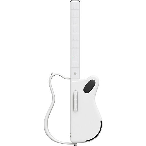 LAVA MUSIC LAVA GENIE Stringless Smart Guitar With Custom Travel Case White