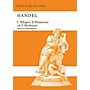 Novello L'Allegro, il Penseroso ed il Moderato SATB Composed by George Frideric Handel