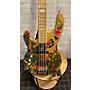 Used Carvin LB LEFTY 4 STRING Electric Bass Guitar ED HARDY GRAFIX