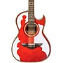 H. Jimenez LBQ4E El Patron Acoustic-Electric Bajo Quinto Transparent Red