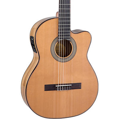 Lucero LC235SCE Acoustic-Electric Exotic Wood Classical Guitar -