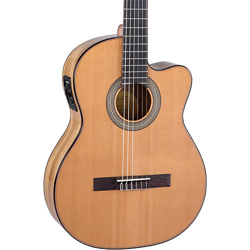 Lucero LC235SCE Acoustic-Electric Exotic Wood Classical Guitar Natural