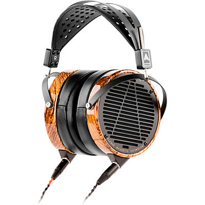 Audeze LCD-3 Leather-Free Headphones With Zebrano Wood Rings -