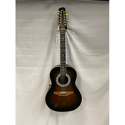 Ovation LEGEND 1756 12 String Acoustic Guitar Brown Sunburst