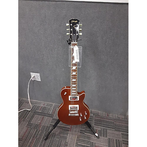 Stagg LES PAUL STYLE Solid Body Electric Guitar Trans Brown