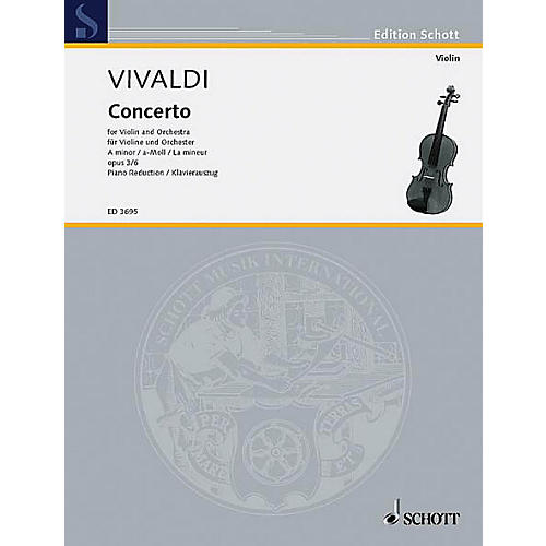 Schott L'Estro Armonico (RV 356/PV 1) Schott Series Composed by Antonio Vivaldi Arranged by Gustav Lenzewski