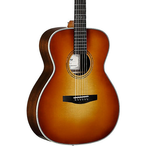 Alvarez LF70e Herringbone Laureate Series Folk-OM Acoustic-Electric Guitar Sunset