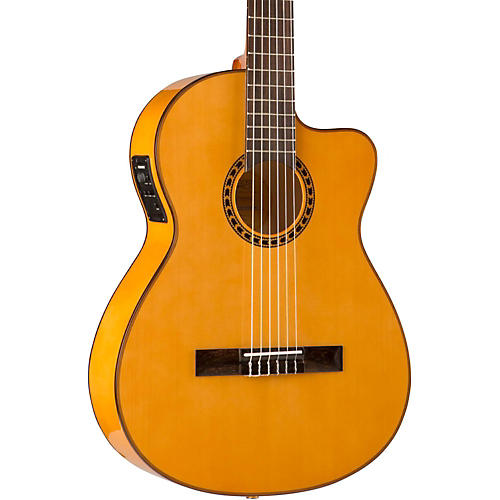Lucero LFB250Sce Spruce/Cypress Thinline Acoustic-Electric Classical Guitar Condition 2 - Blemished Natural 197881060459
