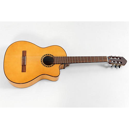 Lucero LFB250Sce Spruce/Cypress Thinline Acoustic-Electric Classical Guitar Condition 3 - Scratch and Dent Natural 197881062002