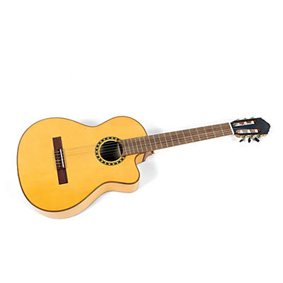 Lucero LFB250Sce Spruce/Cypress Thinline Acoustic-Electric Classical Guitar