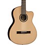 Open-Box Lucero LFN200SCE Spruce/Rosewood Thinline Acoustic-Electric Classical Guitar Condition 1 - Mint Natural