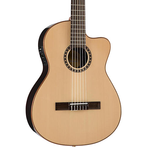 Lucero LFN200SCE Spruce/Rosewood Thinline Acoustic-Electric Classical Guitar Condition 2 - Blemished Natural 194744845468