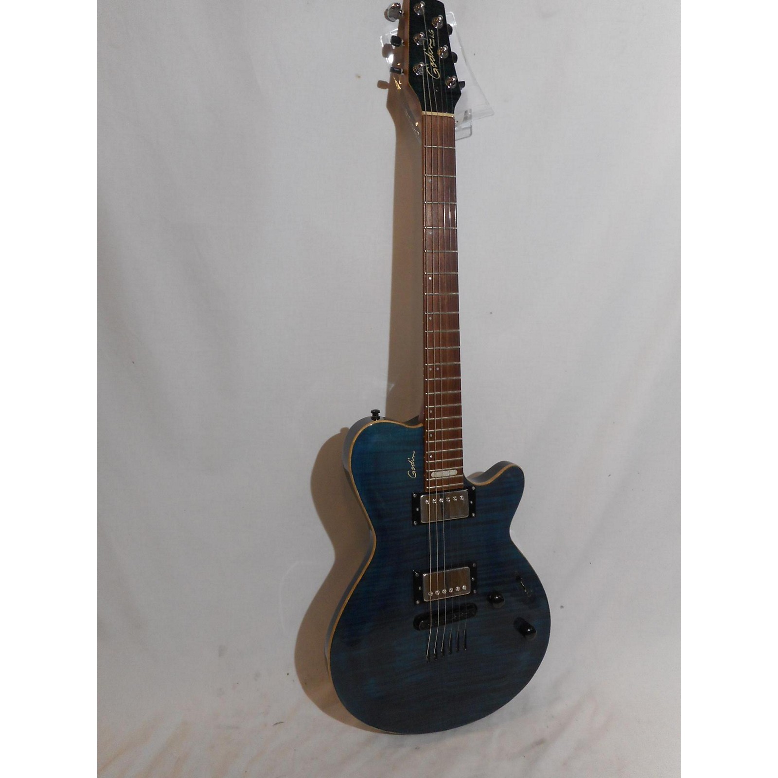 Used Godin LGXSA Solid Body Electric Guitar Flame Blue Musician's Friend