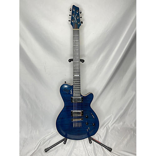 Godin LGX-SA Solid Body Electric Guitar Trans Blue