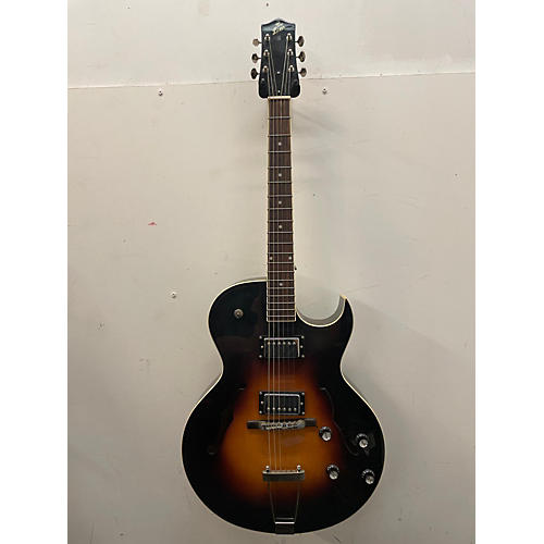 The Loar LH-280-CSN Hollow Body Electric Guitar Sunburst