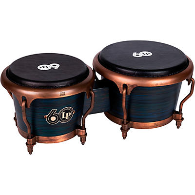 LP LP 60th Anniversary Fiberglass Bongos Set with Rustic Bronze hardware