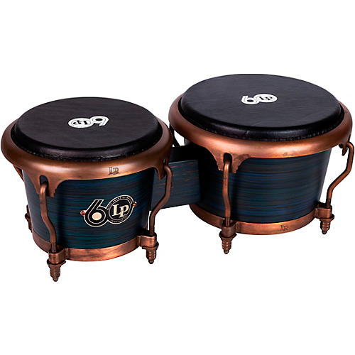 LP LP 60th Anniversary Fiberglass Bongos Set with Rustic Bronze hardware Condition 2 - Blemished Roasted Hazel Finish 197881224370