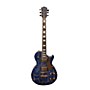 Used AXL LP Solid Body Electric Guitar Blue crackle