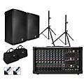 Harbinger LP9800 Powered Mixer Package With Kustom KPX Passive Speakers, Stands, Cables and Tote Bags 12
