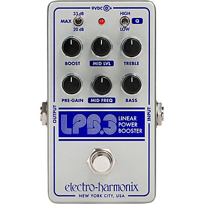 Electro-Harmonix LPB-3 Linear Power Booster & EQ Effect Pedal