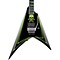 LTD ALEXI 600 Greeny Alexi Laiho Signature Electric Guitar Level 2 Black with Lime Green Pinstripe and Skull Graphic 888365936048