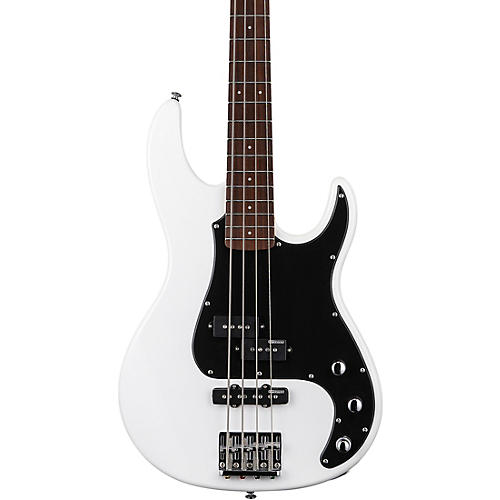 ESP LTD AP-204 Electric Bass Guitar Snow White Black Pickguard