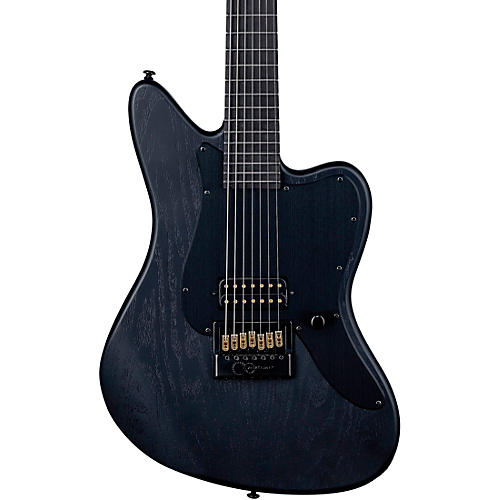 ESP LTD Alex Wade XJ EverTune Baritone Electric Guitar Open Grain Black Satin