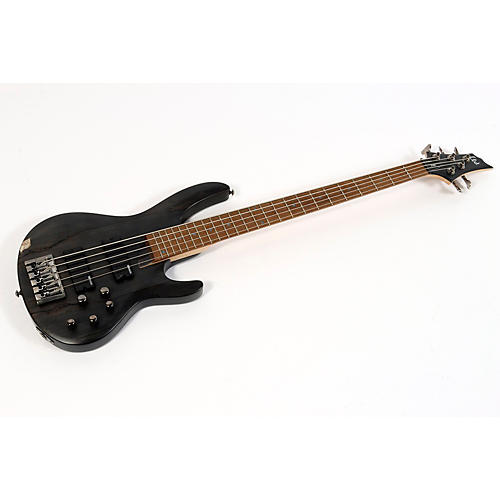 ESP LTD B-205SM 5-String Electric Bass Guitar Condition 3 - Scratch and Dent Satin See-Thru Black 197881287498