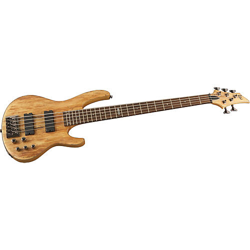 LTD B-415 Spalted Maple 5-String Electric Bass Guitar