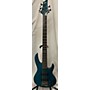 Used ESP LTD B155DX 5 String Electric Bass Guitar Turquoise